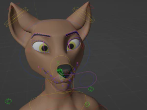 Ashley Anthro Wolf 3D Model