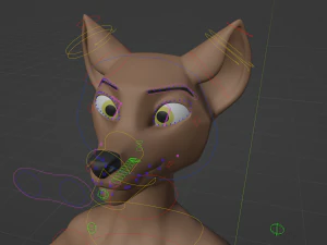 Ashley Anthro Wolf 3D Model