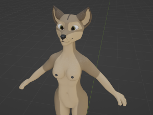 Ashley Anthro Wolf Modelo 3D