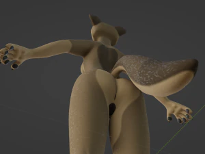 Ashley Anthro Wolf 3D Model
