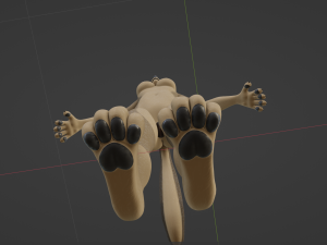 Ashley Anthro Wolf Modelo 3D