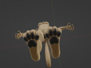 Ashley Anthro Wolf 3D Model