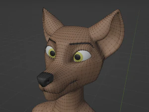 Ashley Anthro Wolf 3D Model