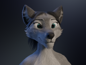 Eva Anthro Wolf Modèle 3D