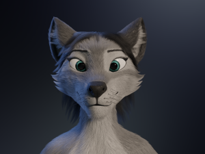 Eva Anthro Wolf Modèle 3D