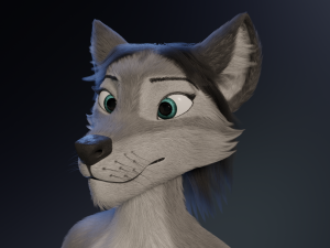 Eva Anthro Wolf Modèle 3D