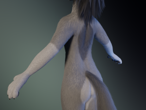 Eva Anthro Wolf Modèle 3D