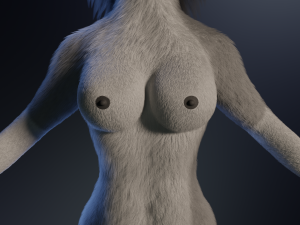 Eva Anthro Wolf Modèle 3D