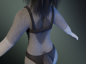 Eva Anthro Wolf Modèle 3D