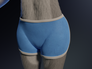 Eva Anthro Wolf Modèle 3D