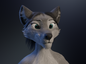 Eva Anthro Wolf Modèle 3D