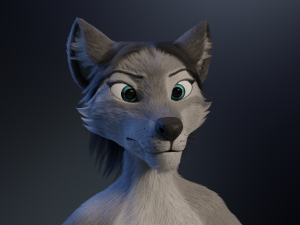 Eva Anthro Wolf Modèle 3D