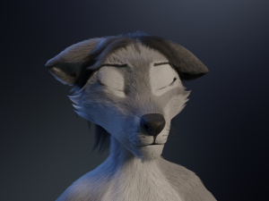 Eva Anthro Wolf Modèle 3D