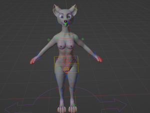 Eva Anthro Wolf Modèle 3D