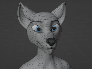 Eva Anthro Wolf Modèle 3D
