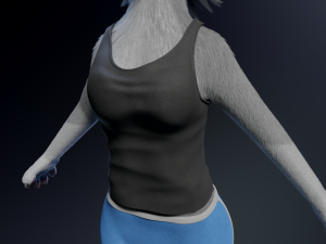 Sara Anthro Rabbit 3D 模型