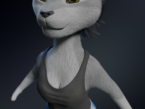 Sara Anthro Rabbit 3D 模型