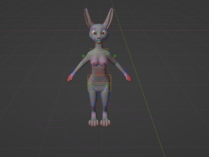 Sara Anthro Rabbit 3D 模型