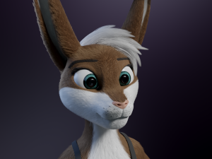 Carly Anthro Rabbit 3D मॉडल