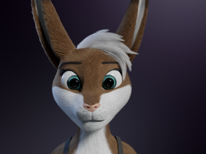 Carly Anthro Rabbit 3D मॉडल