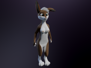 Carly Anthro Rabbit 3D मॉडल