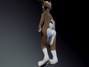 Carly Anthro Rabbit 3D मॉडल