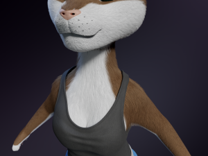 Carly Anthro Rabbit 3D मॉडल