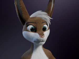 Carly Anthro Coniglio Modello 3D