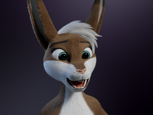 Carly Anthro Rabbit 3D मॉडल