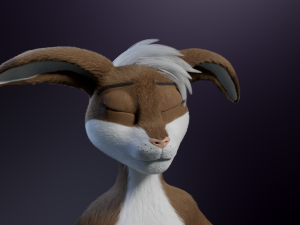 Carly Anthro Rabbit 3D मॉडल