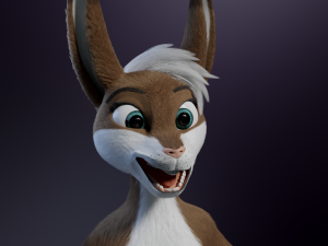 Carly Anthro Rabbit 3D मॉडल