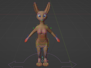 Carly Anthro Rabbit 3D मॉडल