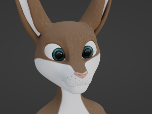 Carly Anthro Rabbit 3D मॉडल