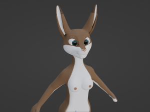 Carly Anthro Rabbit 3D मॉडल