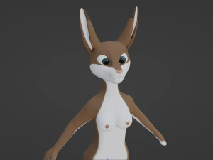 Carly Anthro Coniglio Modello 3D