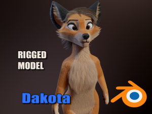 Dakota Anthro Fox Modelo 3D