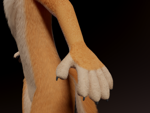 Dakota Anthro Fox Modelo 3D