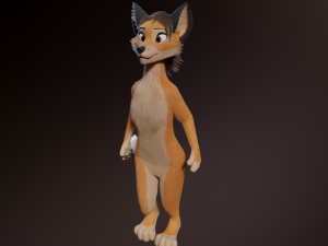 Dakota Anthro Fox Modelo 3D