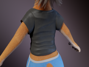 Dakota Anthro Fox Modelo 3D