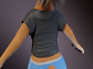 Dakota Anthro Fox 3D Model