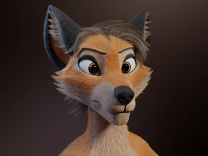 Dakota Anthro Fox 3D Model