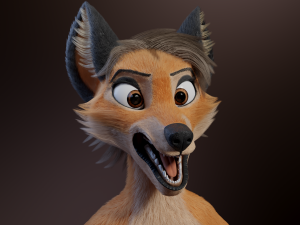 Dakota Anthro Fox Modelo 3D