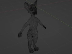 Dakota Anthro Fox 3D Model