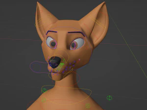 Dakota Anthro Fox 3D Model