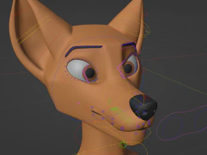Dakota Anthro Fox 3D Model