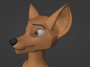 Dakota Anthro Fox 3D Model