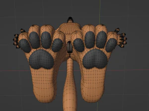 Dakota Anthro Fox 3D Model