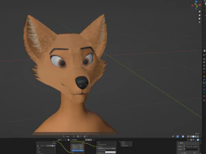 Dakota Anthro Fox 3D Model