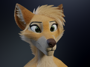 Jully Anthro Fox 3D Model