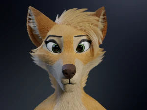 Jully Anthro Fox Modello 3D